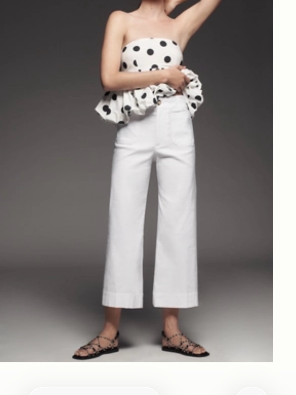 MAEVE COLETTE HIGH-RISE WIDE-LEG PANTS IN MAGIC FABRIC